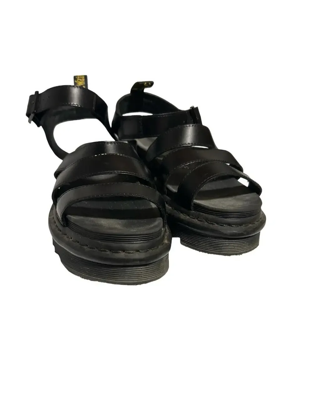 Dr‎ Martens Blaire Black Leather Platform Sandals Women’s US 9 EU 41 UK 7